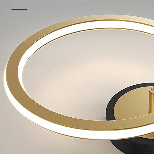 Applique murale LED ronde dorée pour éviter l'éblouissement - 5