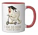 I Am So Done Class of 2026 Senior Funny Graduation Chicken Ceramic Mug, Red/White