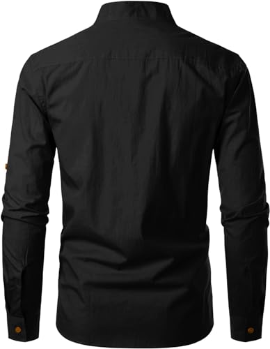 Image of Men's Kurta || Chinese Collar Long Sleeves || Straight Hip Length Kurtas || Short Kurta for Men || for Festival || Function || Occasion Wear Fancy Kurta for || Best Gifts for Mens