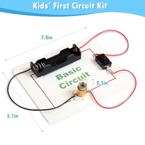 20 Sets STEM Electric Circuit Kit for Kids Age 8-12, Bulk Science Light Bulb Experiments Simple Basic Circuits, Class Projects 2nd 3rd 4th Grade Activities, Classroom Circuit Board Building Kits - Image 3
