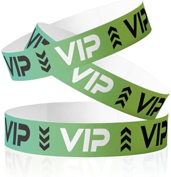 100pcs Disposable Wristbands for Event Admission: VIP Paper Wristbands for Concerts, Parties, Membership Identification Bracelets