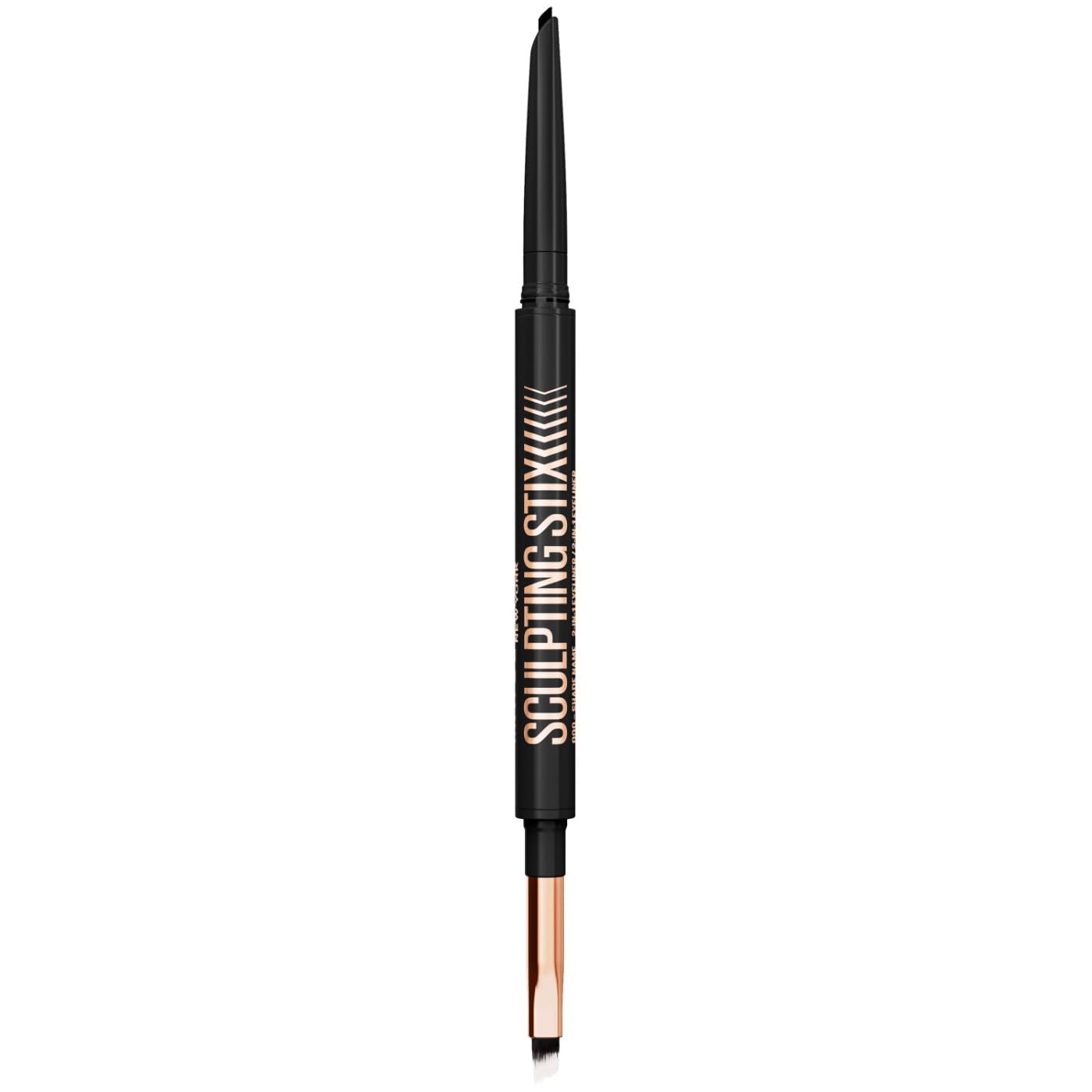 Maybelline New York Sculpting Stix Eyeliner 2-in-1 Augenliner mit Bürste – Black Blur