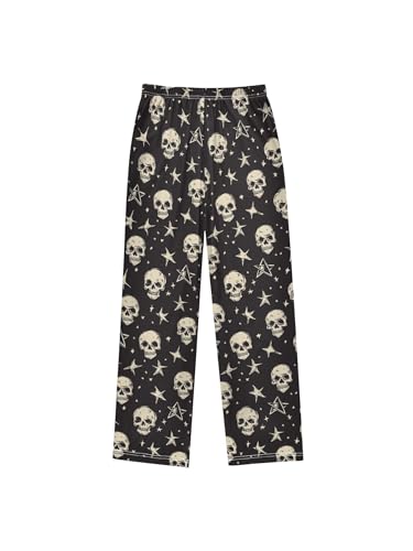 ZZKKO Halloween Skull Star Boys Pants for Kids Jogger Pants with Pockets S2