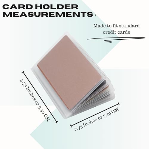 pack of 2 clear plastic wallet inserts vinyl sleeves made for credit cards driver license pictures student ids and trimmed photos trifold_12page