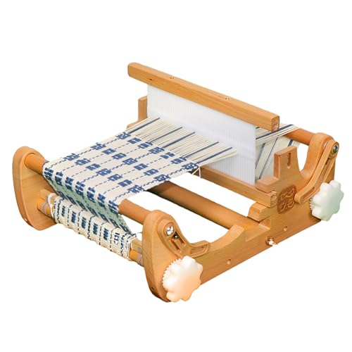 BDJSN Detachable Desktop Loom, Maximum Weaving Width 20CM, Wooden Multi-Craft