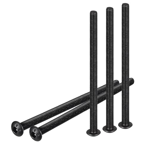 DTGN Tornillos de Cabeza Avellanada con Hexágono Interior M3-0.5x50mm 50Pcs para Máquinas Acero al Carbono con Recubrimiento de Óxido Negro Tornillos de Rosca Completa