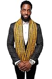 Dupsie's 1pc Kente African Print Graduation Stole, Made in Africa Black History, Festivals, Cultural, HBCU, Graduate, Schools