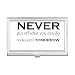 Quote Never Put Off Things Until Tomorrow Business Card Holder Case Pocket Box Wallet
