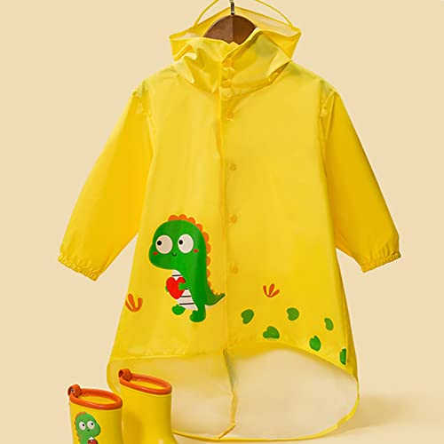 Rain Poncho Toddler Kids Clear Raincoat Boy Girl Hooded Rain Poncho Water-Proof Jacket Rain Coat (White, One Size) c298