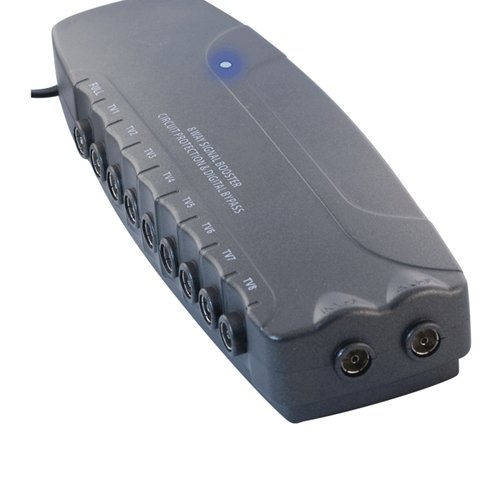 8 Way Amplifier with Digital Bypass and circuit Protection