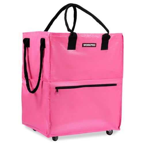 WORKPRO Large Rolling Grocery Tote