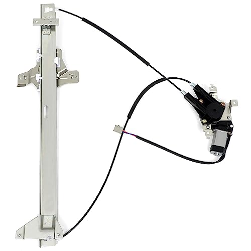 Image of FINDAUTO 741-586 Power Window Regulator for 2003-2014 for Ford for E-150 | For 2003-2005 for Ford for E-150 Club Wagon | Front Left Power Window Regulator With 2 Pins Motor Assembly | 741-586