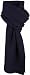 Dents Mens Plain Ribbed Knitted Scarf - Navy