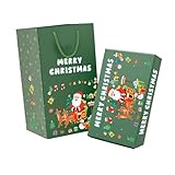 MagiDeal Weihnachtsgeschenkbox, Karten-Crop-up-Party, Weihnachtsdeko, Hüpfende Geldkassetten, Faltbare Hüpfbox für Jubiläum, Hochzeit, GrÜn