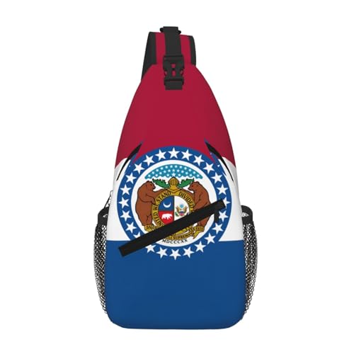 Sac de poitrine Missouri State Flag compact et ergonomique pour smartphone et voyage