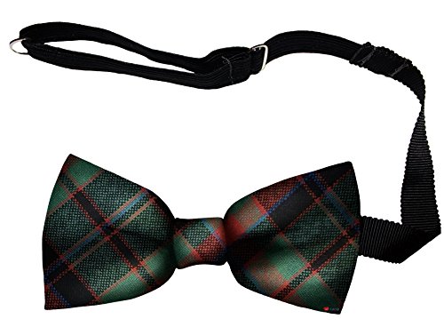 Noeud papillon homme en laine sangle réglable tartan Buchanan accessoire traditionnel