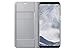 Samsung Galaxy S8 LED View Wallet Case, Silver