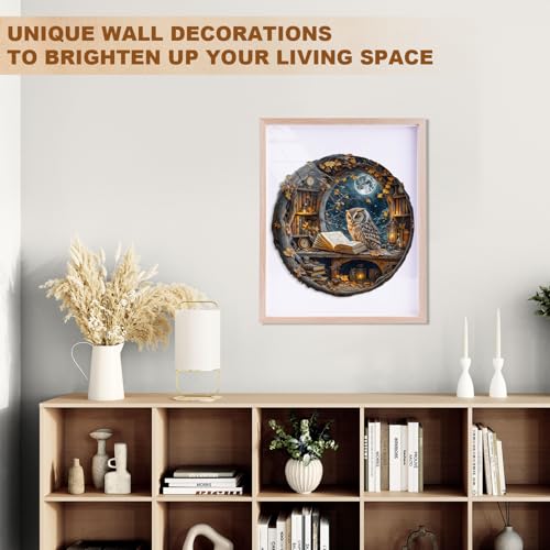 WOODBESTS Wooden Puzzles for Adults -Moonlit Owl Wood Puzzles Adult, 100Pcs — view 5