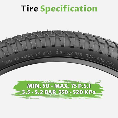 20×1.95 / 20×2.1 / 20×2.25 Bike Tires High-Durability