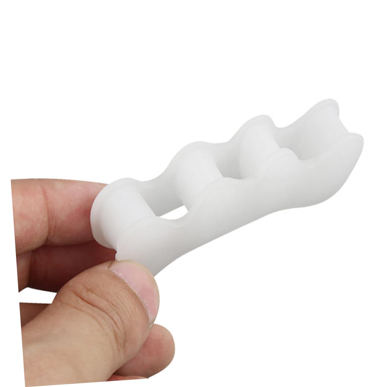 FRCOLOR 1pair Toe Spacers for Bunion Soft Sebs Material Separators to Correct Hallux Deformities Convenient and Portable Design for White