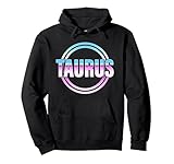 Astrología de Estilo Retro Tauro Sudadera con Capucha