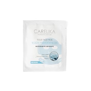Anti-Aging Tissue Face Mask Marine Collagen, Vitamin E & Natural Antioxidants Hydrating & Firming Sheet Mask for Youthful Skin