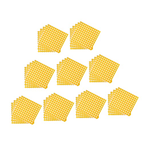 TOPBATHY 100 Piezas Envoltorios De Sándwich Moldes Para Pan Bocadillos De Galleta Cacerola Barra Panadería Pruebas Canastas De Comida Para Servir Cesta De Prueba De Pan Acetato Papel Yellow