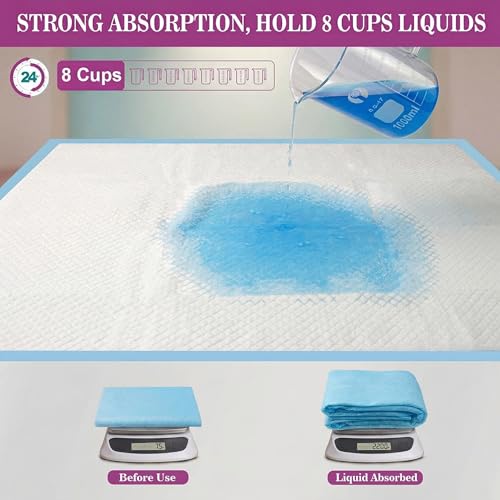 Image of Dog Training Pads Large 90x60cm Pack of 25 | Disposable Puppy Pee Pads, 6 Layer Leak Proof, Super Absorbent, Quick Dry, Odour Control for Indoor Potty Training