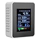 5 in 1 Luftqualitätsmonitor, CO2/HCHO/TVOC/Temperatur-/Feuchtigkeitsmessgerät, Intelligenter Luftqualitätsdetektor mit Farbdisplay und 1200 mAh für Zuhause, Büro, Schule