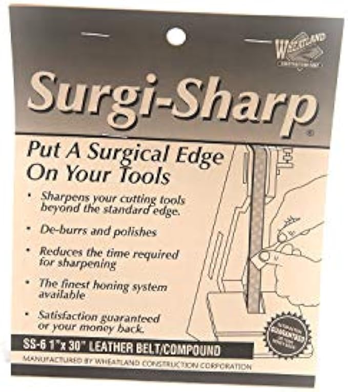 1" x 30" SURGI-SHARP Leather Belt & Abrasive Stick