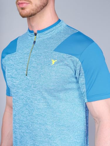 Image of TECHNOSPORT Men's Slim Fit Active T-Shirt - (MTP512 P) Pack of 1