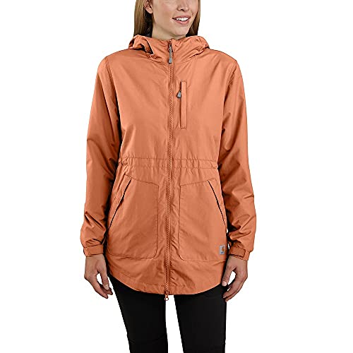 Carhartt Women's Rain Defender Loose Fit Lightweight Coat, Ginger, Extra...