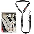 Dog Seat Belt For Cars - Adjustable Dog Car Harness, Headrest Dog Car Seat Belt Restraint Leads, Elastic Pet Seat Belt with Bungee Buffer, Durable Strong Leads Harness for Dogs Cats and Pets