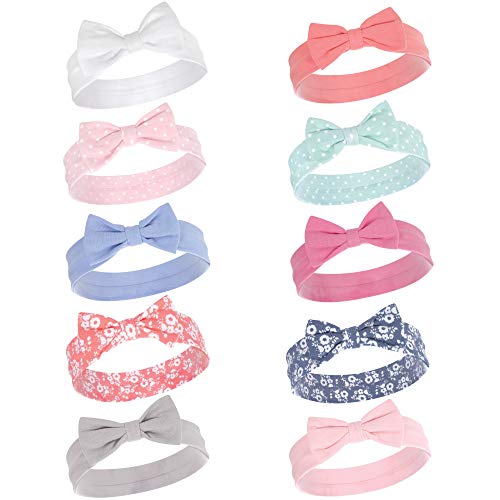 Image of Hudson Baby Infant Girl Cotton Headbands