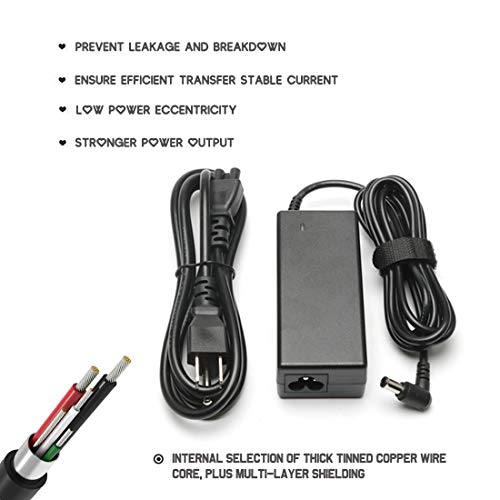 19.5V Adapter Power Charger For Sony Bravia Tv Kdl-32 Kdl-40 W600B W650A W674A W700B W800B Kdl55W650D Kdl48W600B Kdl-42W650A Kdl-40W600B Kdl-32W700B Smart Led Lcd Hdtv Screen Tv Charger Cord #TOP4