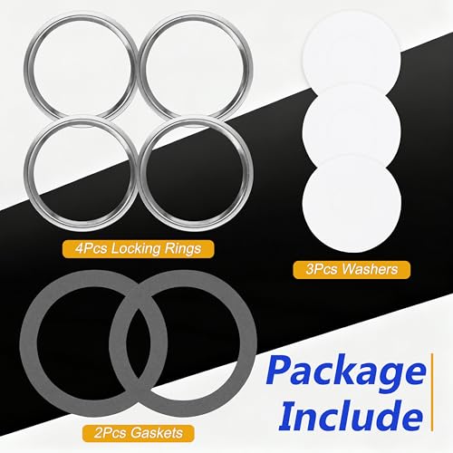 Image of RV 96010 Water Heater Ring and Gasket Kit Replacement for Atwood Electronic Water Heater GC6AA-10E,GC10A-4E,G6A-8E Tank