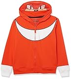 Sega Big Little Sonic The Hedgehog Costume Zip Up Fleece Hoodie-Boys 4-20, Knuckles (Red), 4, 8