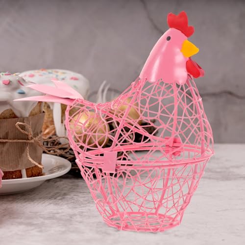 Cesta para huevos de hierro multifunción y estable para almacenamiento en la cocina 7