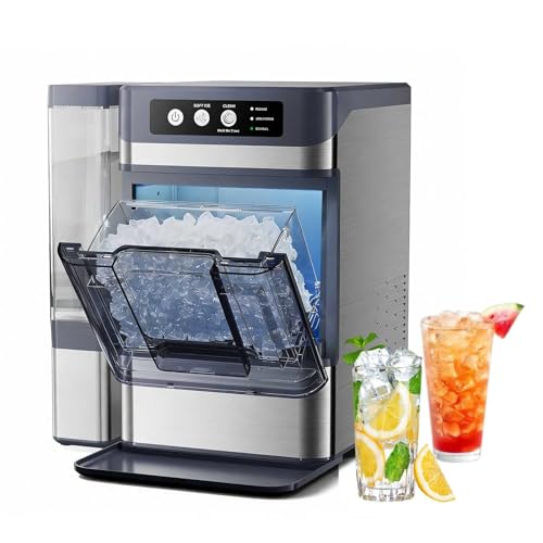 Fabricadora de hielo nugget portátil 44 lbs/día miniatura 1