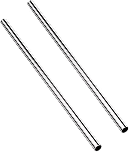 Miniatura 7 de 2 tubos de acero inoxidable OD 304 de 1/2 pulgada, 16 pulgadas de largo, tubo de metal redondo grueso de acero inoxidable 304, tubo recto de metal