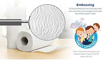 SELPAK Paper Towel Tissue Kitchen Roll 3 Ply 3 +1 Roll Free on Promo Pack