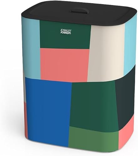 Miniatura 14 de Joseph Joseph Tota Trio - Cesto separador para ropa sucia de 90 litros/23.8 galones con tapa, 3 bolsas de lavado extraíbles con asas - Negro