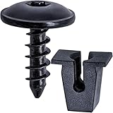 Rexka 15 Sets T25 Torx Screw & Nylon Screw Grommets Nut Kit for VW Audi N90974701 811807577C - Multipurpose - Fender Liner Hood Liftgate Engine Bumper Trunk Headlight