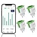 WiFi/WLAN günstig Kaufen-WLAN Steckdose mit Strommessung - Stromverbrauch Energiekostenmesser Sprachsteuerung Stromzähler WiFi zeitschaltuhr steckdose Smart Plug Home 4PC