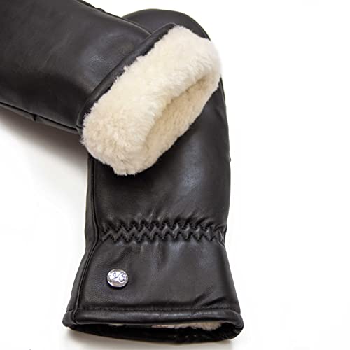 Lammfell-Handschuhe von Weikert – Fäustlinge aus Merino-Lammfell und Leder