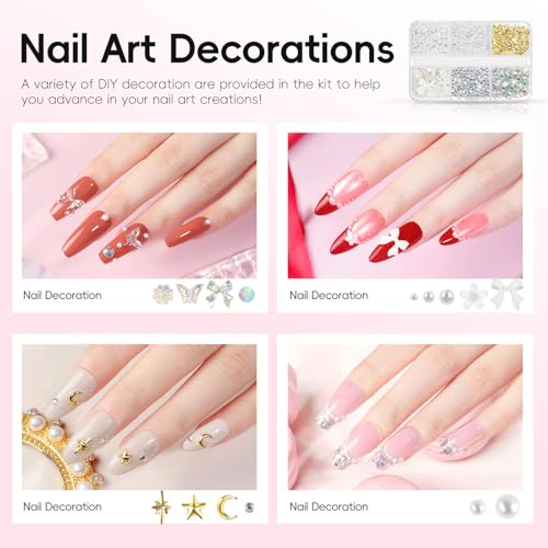 Miniatura 5 de Peacecolor 37pcs Kit Uñas Semipermanentes, 22 Colores Pintauñas Semipermanentes Con Uv Led Lámpara, 1 Base Coat Y 3 Top Coat Brillante Mate, Decoraciones Y Herramientas Para Uñas