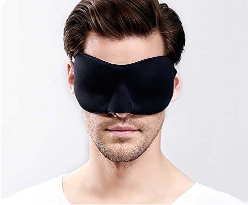 Mircorange 3D Sleep Mask Sleeping Masks for Men & Women Block Out Light Lightweight Stress-Free Eye Mask (Mask Black)