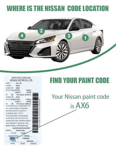 Image of QAK Glacier White /White Touch Up Paint for Nissan, Color Accurate Car Paint Scratch Repair Pen, Quick & Easy Fix Automotive Chips and Nicks