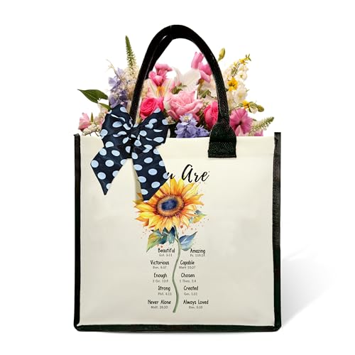 Inspirational Shoulder Beach Bag - God Says You Are Canvas Tote Bag Gifts