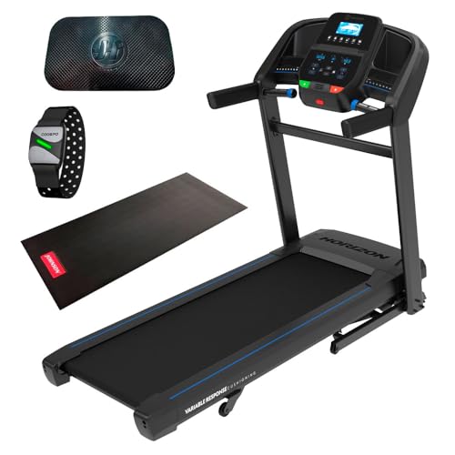 ジョンソンヘルステック ホライズン シリウストレッド8(T202-26)家庭用 ランニングマシン トレッドミル 業務用ルームランナーを開発するメーカー 純正ワイドマット+衝撃吸収M-MVPマット付セット 電動傾斜 Bluetooth対応でアプリ連動可能 1